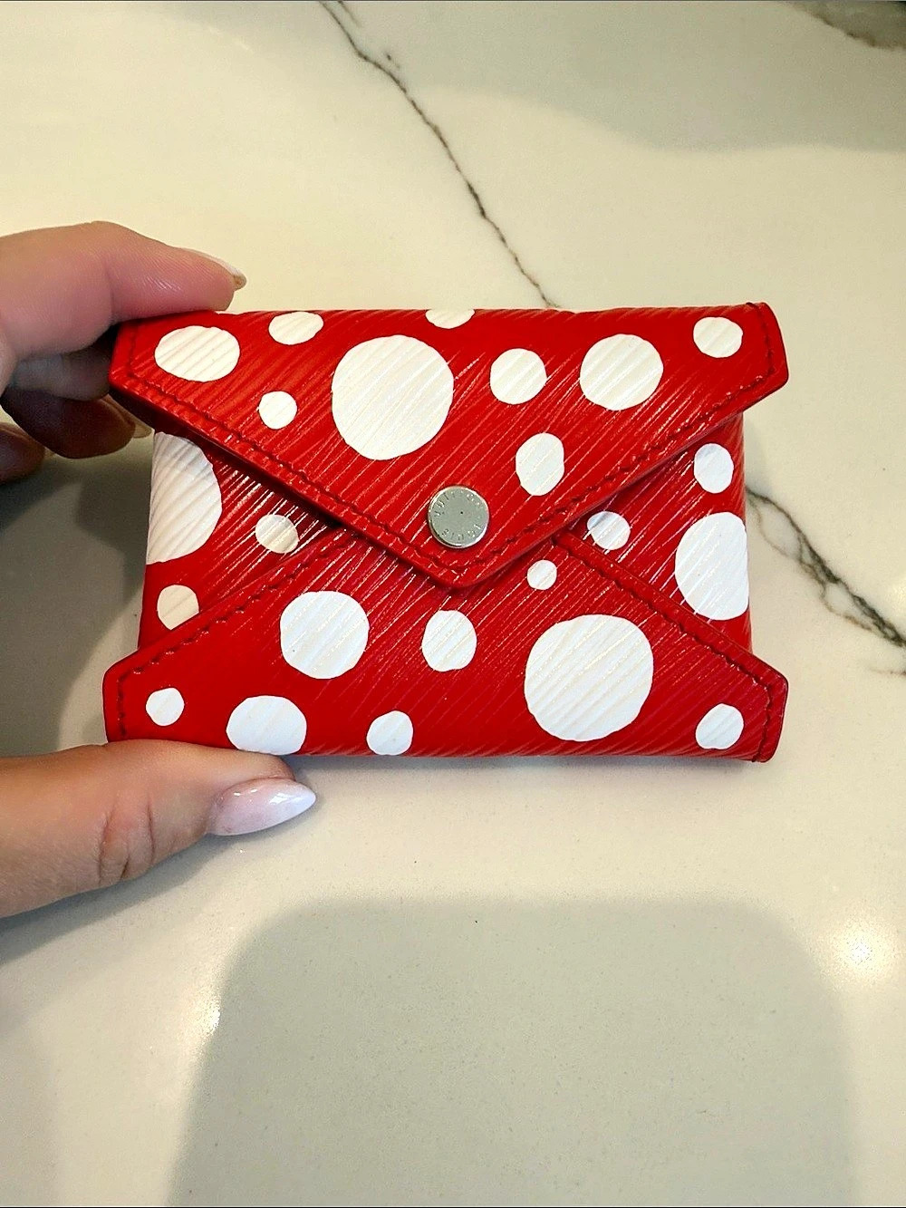 Louis Vuitton x Yayoi Kusama Card Holder Red/White